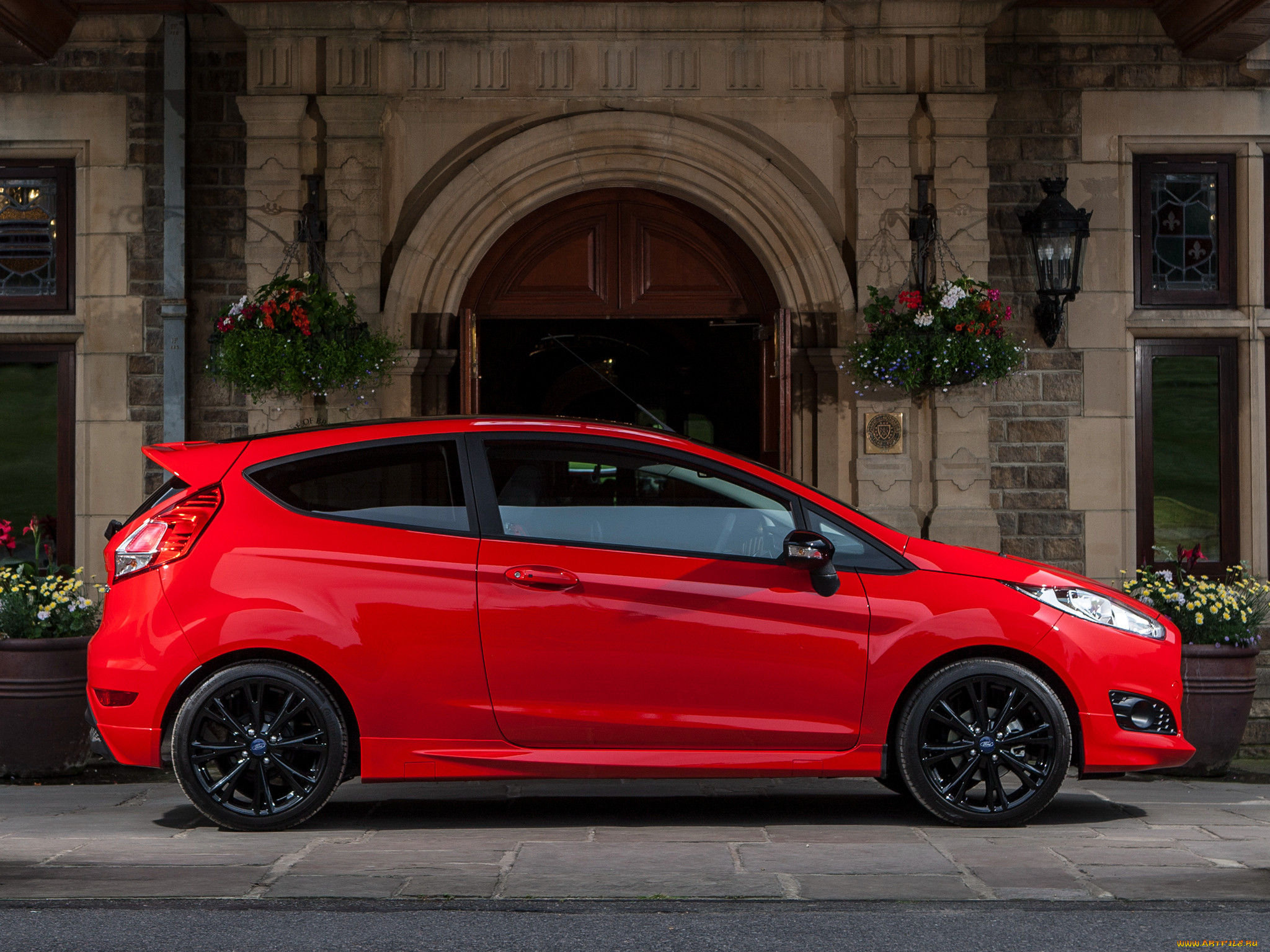 , ford, 2014, red, zetec, s, fiesta, 